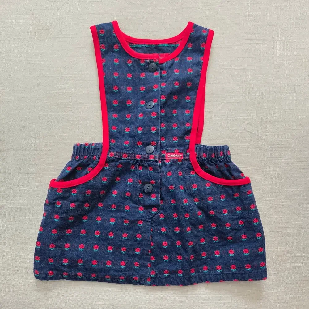 Vintage Oshkosh Rose Dress 24 months